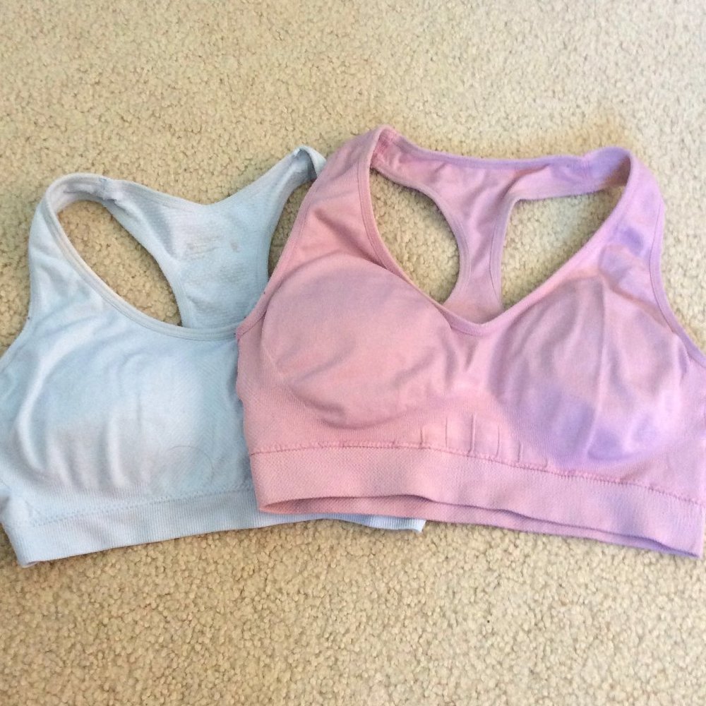 Ryka Sports Bra Set Pink and Blue Size Small